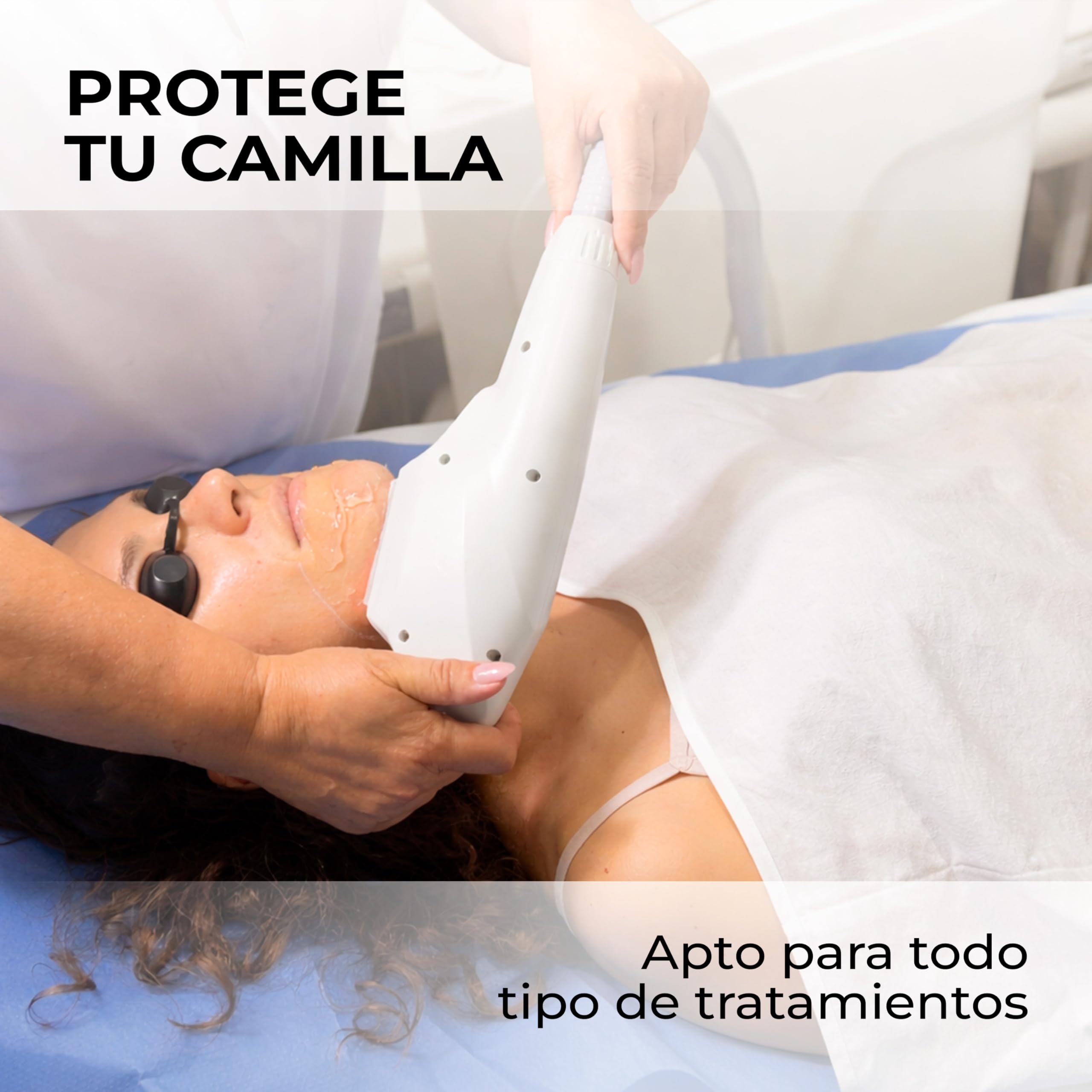 Papel Camilla Parafinado Antigoteo Azul | 60 cm x 70 m (6 Rollos Sin Precorte)