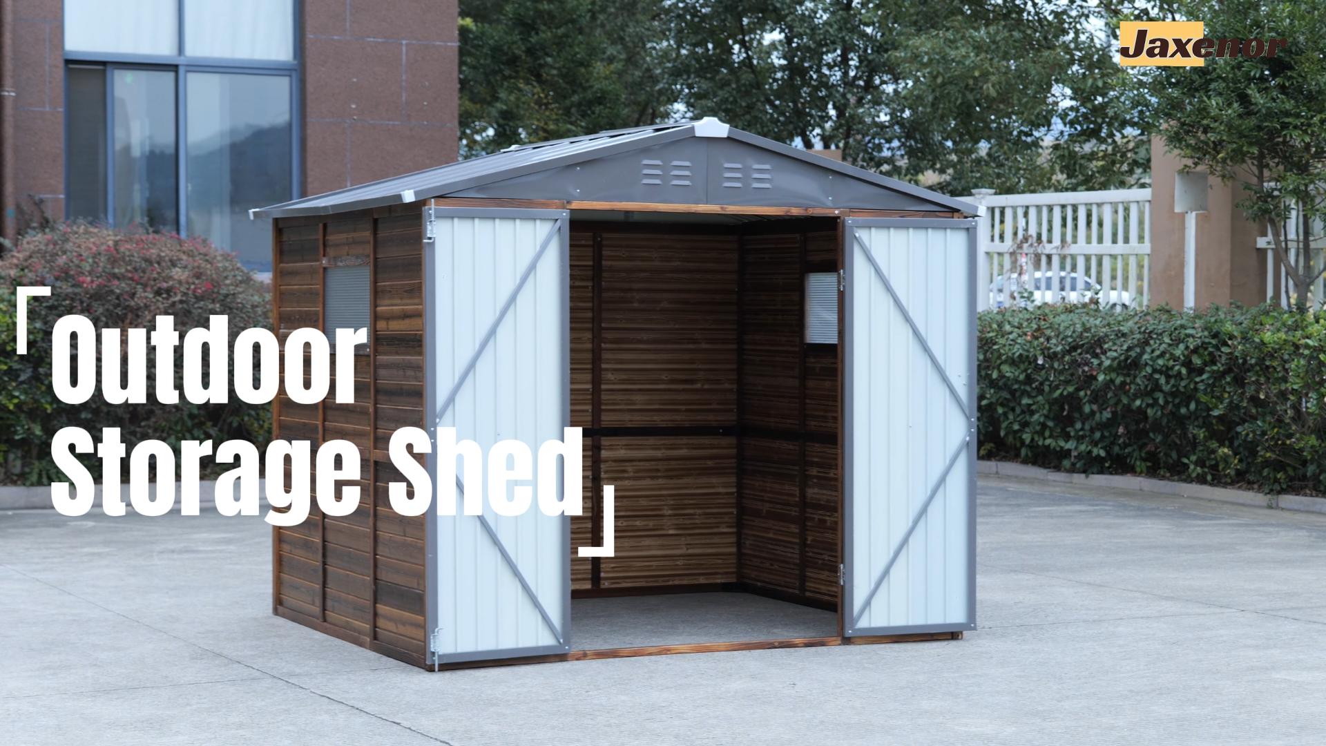 Amazon.com : Jaxenor 5x3 FT Outdoor Wood Storage Shed, Garden Tool
