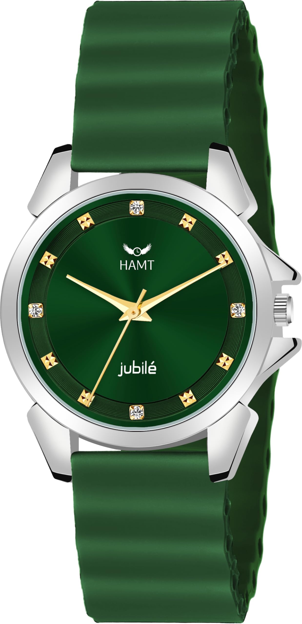 hamt Green Dial Display Ocean Silcone Strap Analogue Watch for Women (Green) (B0CN5W1DJV) Amazon Price History, Amazon Price Tracker