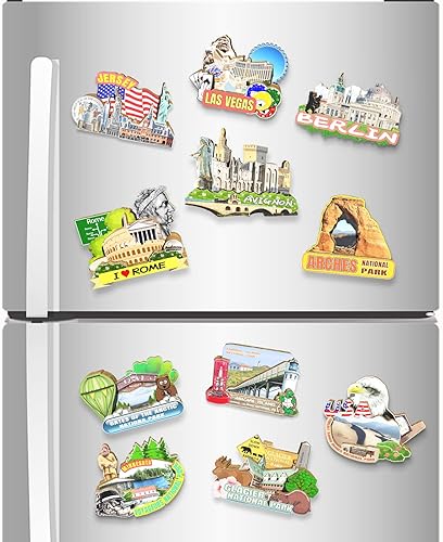 Miniatura 4 de Francia - Imán para nevera con imán de avignon de madera 3D, monumentos coleccionables de viaje, decoración hecha a mano, 2