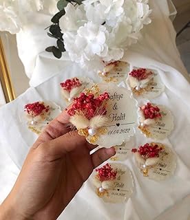 Save the date magnets for weddings Epoxi Wedding Magnet withs red FlowerMagnet Favors for Guest, Rustic Wedding Favors,Baby Shower Favors, Backyard Wedding Favor, Magnet (1 pcs)