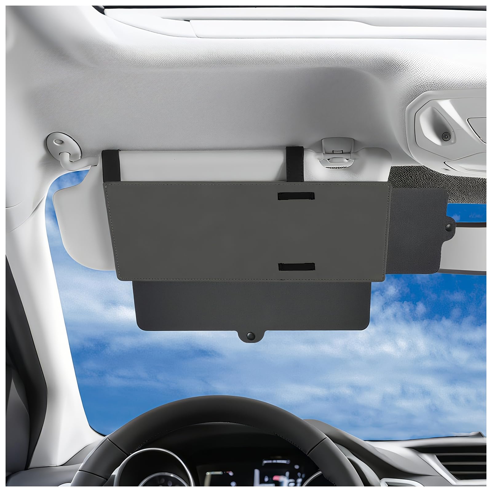 QKXNQGWTW Car Visor Sunshade Extender, for Fiat Abarth 595 Abarth 500 abarth 124 spider Window Shade, Anti-Glare Sun Blocker for Driver or Front Seat Passenger,1 Piece
