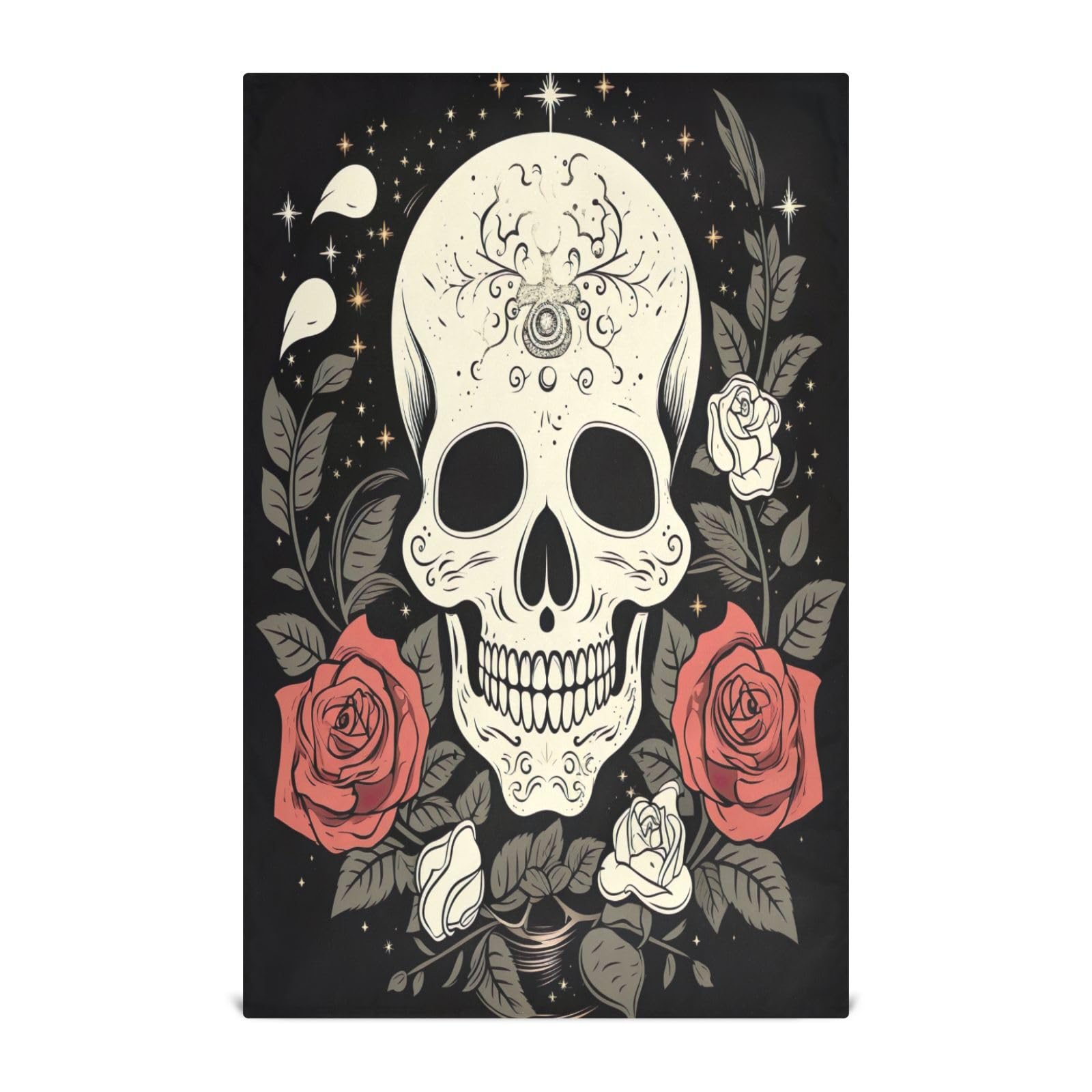 Paños de cocina GAIREG estilo calavera de azúcar, juego textil de 28 x 18 pulgadas para masas