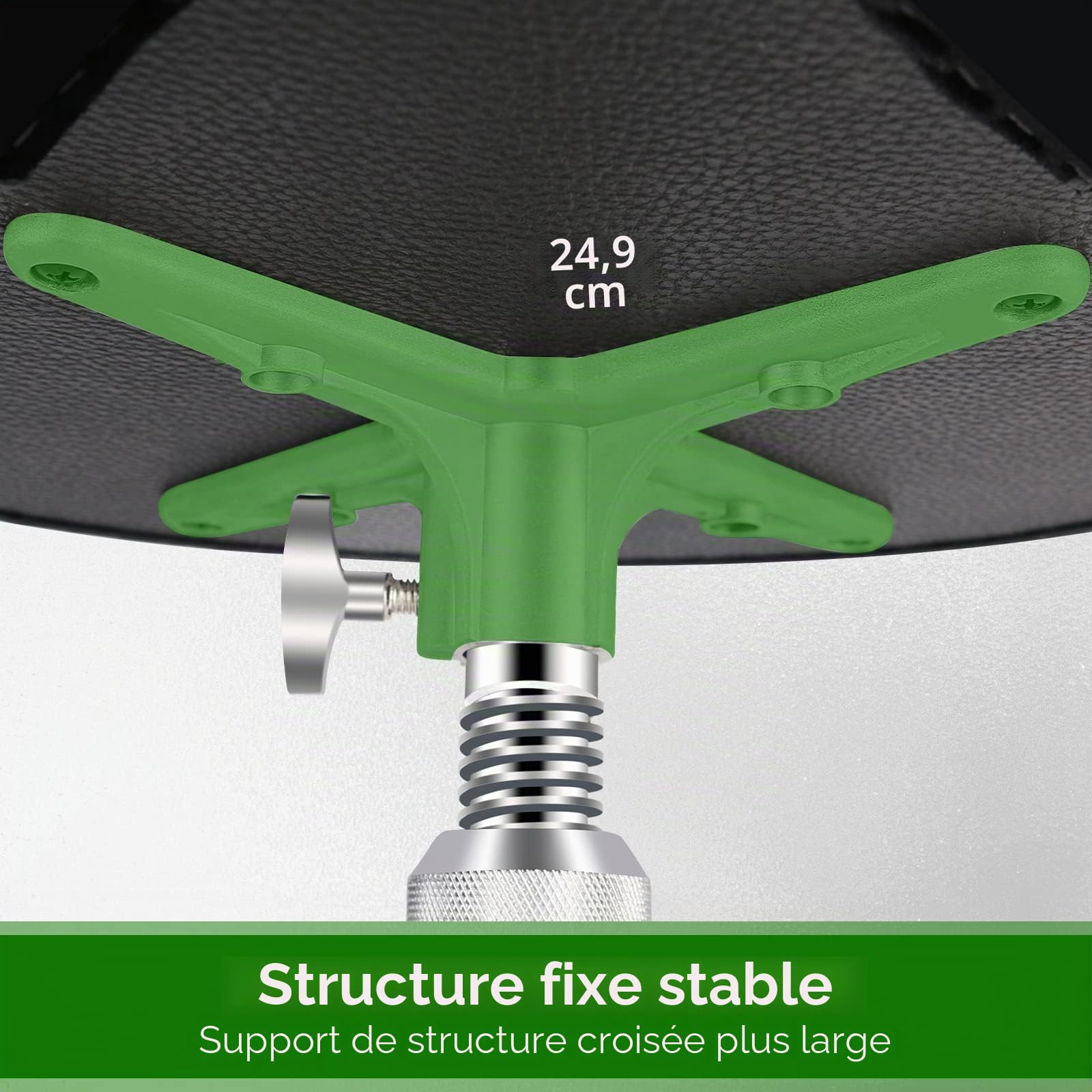 EASTROCK Tambour Throne Siège de tambour réglable en hauteur, tabouret de tambour rembourré rotatif style moto avec pieds antidérapants pour batteurs, adulte