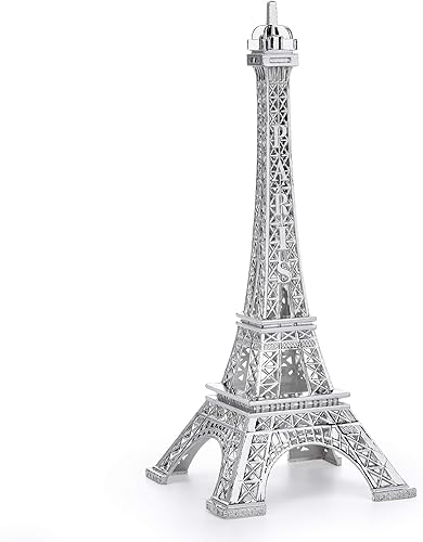 Decoración de estatua de la Torre Eiffel, figura coleccionable de aleación de metal de 7 pulgadas, réplica de recuerdos, decoración de fiesta de la