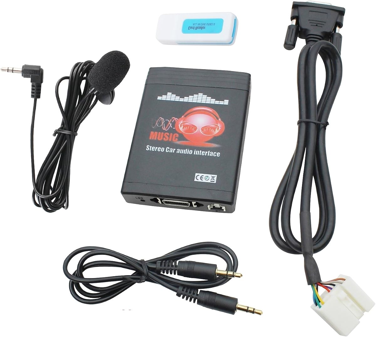 Bluetooth Car Kit with Handsfree USB AUX Input for Honda OEM Radio | Fits Accord 2003-2011, Civic 2006-2010, CR-V 2004-2011, Odyssey 2005-2010, Pilot 2006-2011, TSX 2004-2011