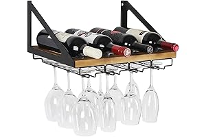 JACKCUBE Design Wall Mount Wine Glass Rack