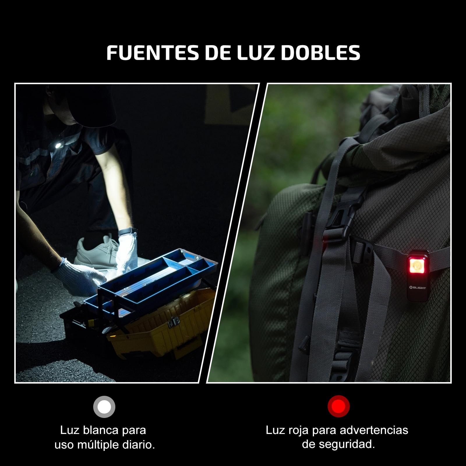 OLIGHT Oclip Linterna EDC Recargable de Clip de Bolsillo 300LM Compacta Conveniente Carga USB C Magnética Portátil para Trabajo Nocturno Herramienta Negro