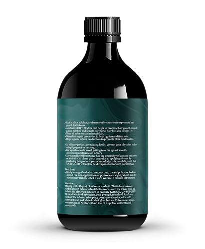 Miniatura 6 de Aceite multiusos de ortiga para el crecimiento del cabello y suavizante, hidratante para hombres y mujeres, totalmente natural, 4 onzas