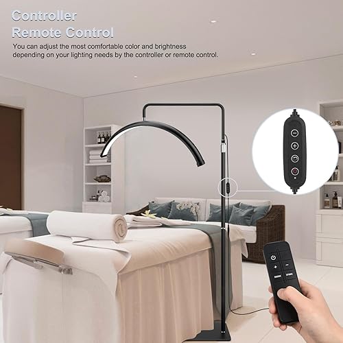 Miniatura 5 de Luz de pestañas de media luna para extensiones de pestañas y esteticistas, lámpara de pestañas LED regulable, luz de luna sin sombras para Grande