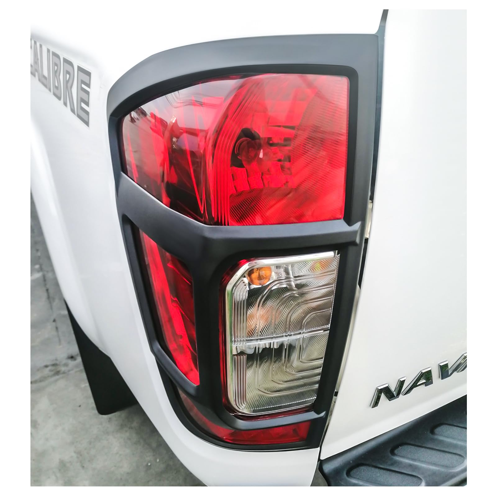 Copertura fanale posteriore per Nissan Navara 2015-2020, D23 NP300 N-Guard Navara Trek-1° Navara Tekna ABS Nero opaco Copertura protettiva fanale posteriore