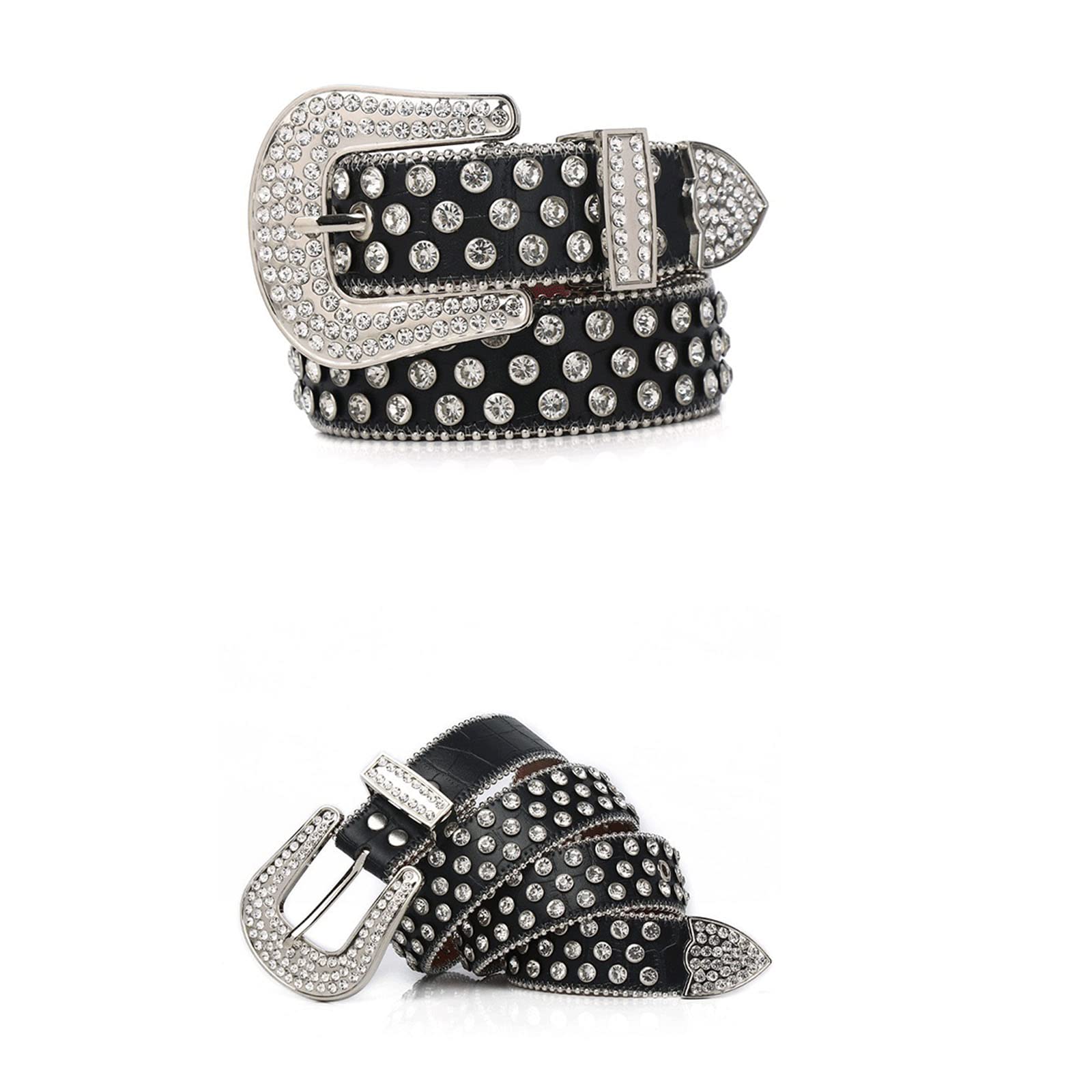 Amazon.com: Rhinestone Belt for Men Women, Fashion Western 
