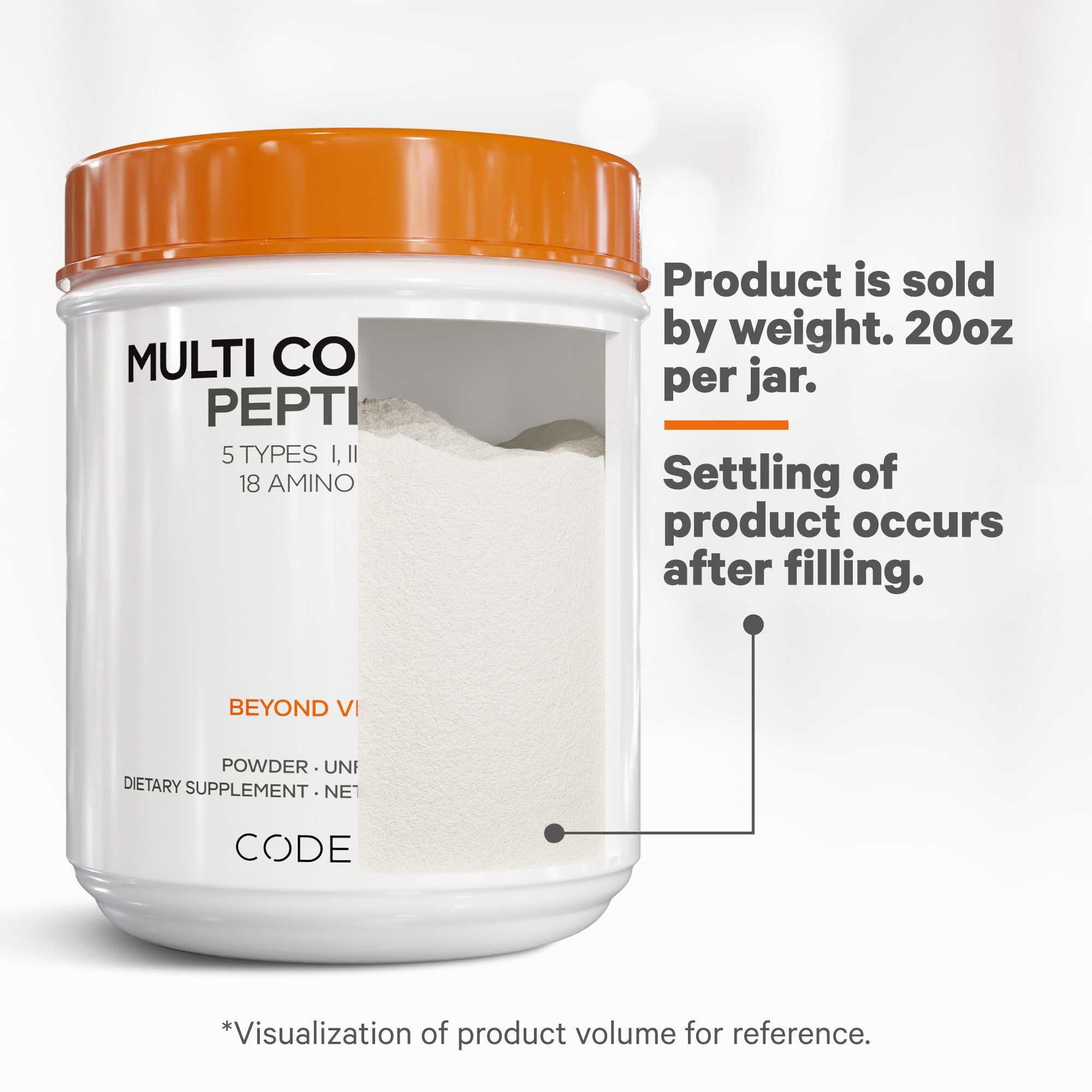 Codeage Multi Collagen Protein Powder Peptides, 5 Types, Unflavored, 20 Oz — Amazon image 8
