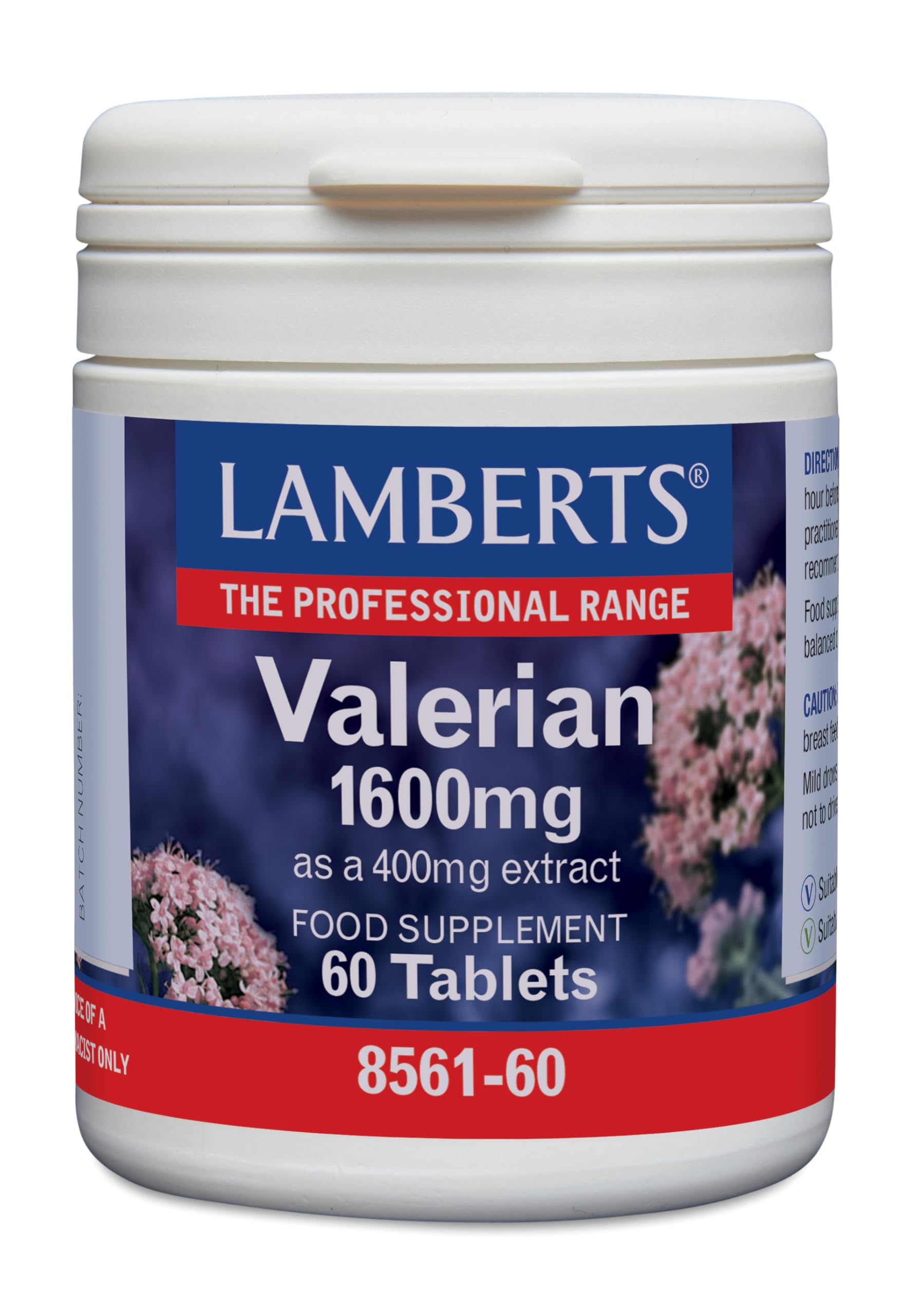 Lamberts Valeriana 1600 mg - 60 Tabletas