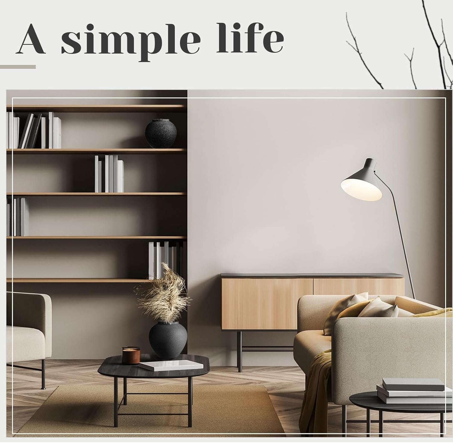 Mimorou Black Ceramic Decorative Flower Vase 8.27" x 8.66" Textured Round Rustic Pottery Vintage Large Vase for Home Decor Centerpieces Living Room Christmas Decoration - Image 4