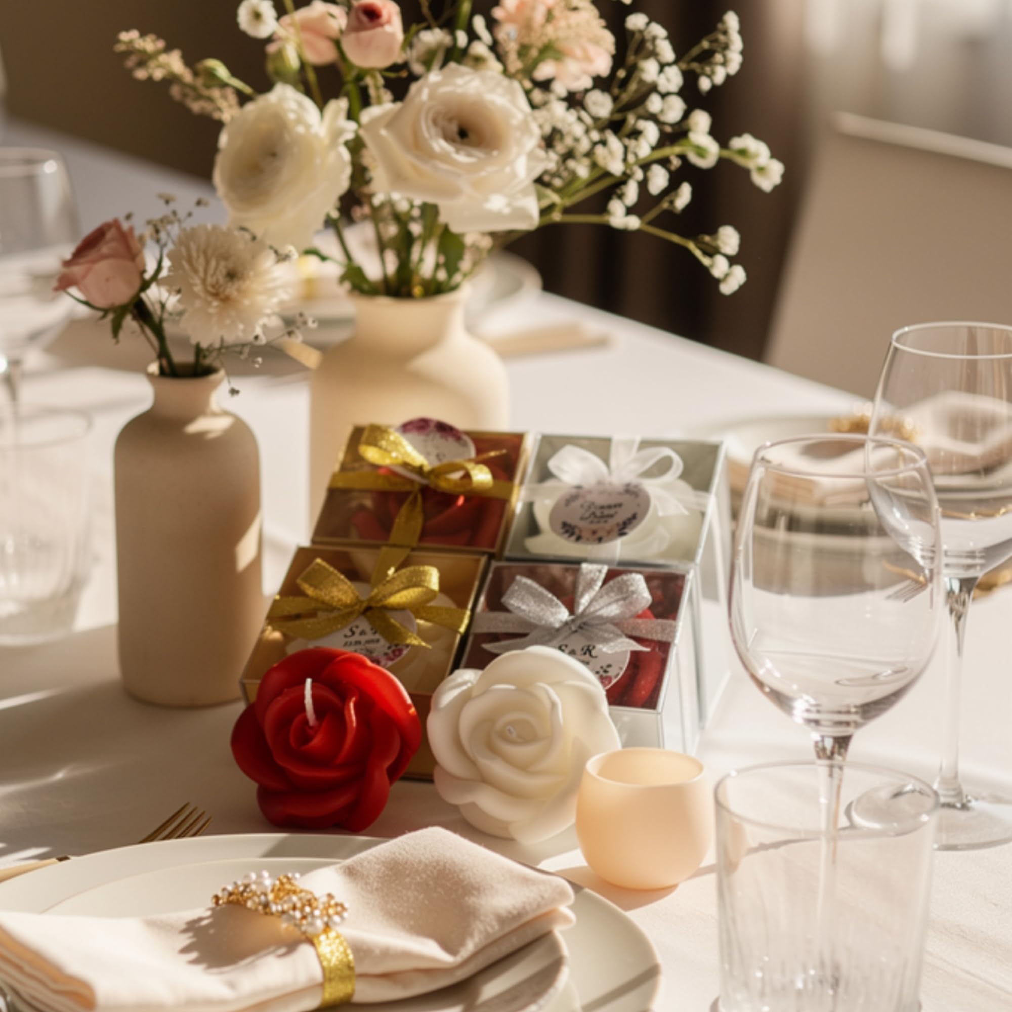 gastgeschenk hochzeit gäste kerze, 100 stück Gastgeschenk für Gäste Personalisierte, taufe geschenk gäste,astgeschenke babyparty,Gastgeschenk für Gäste (Weiß, 100 Stück)