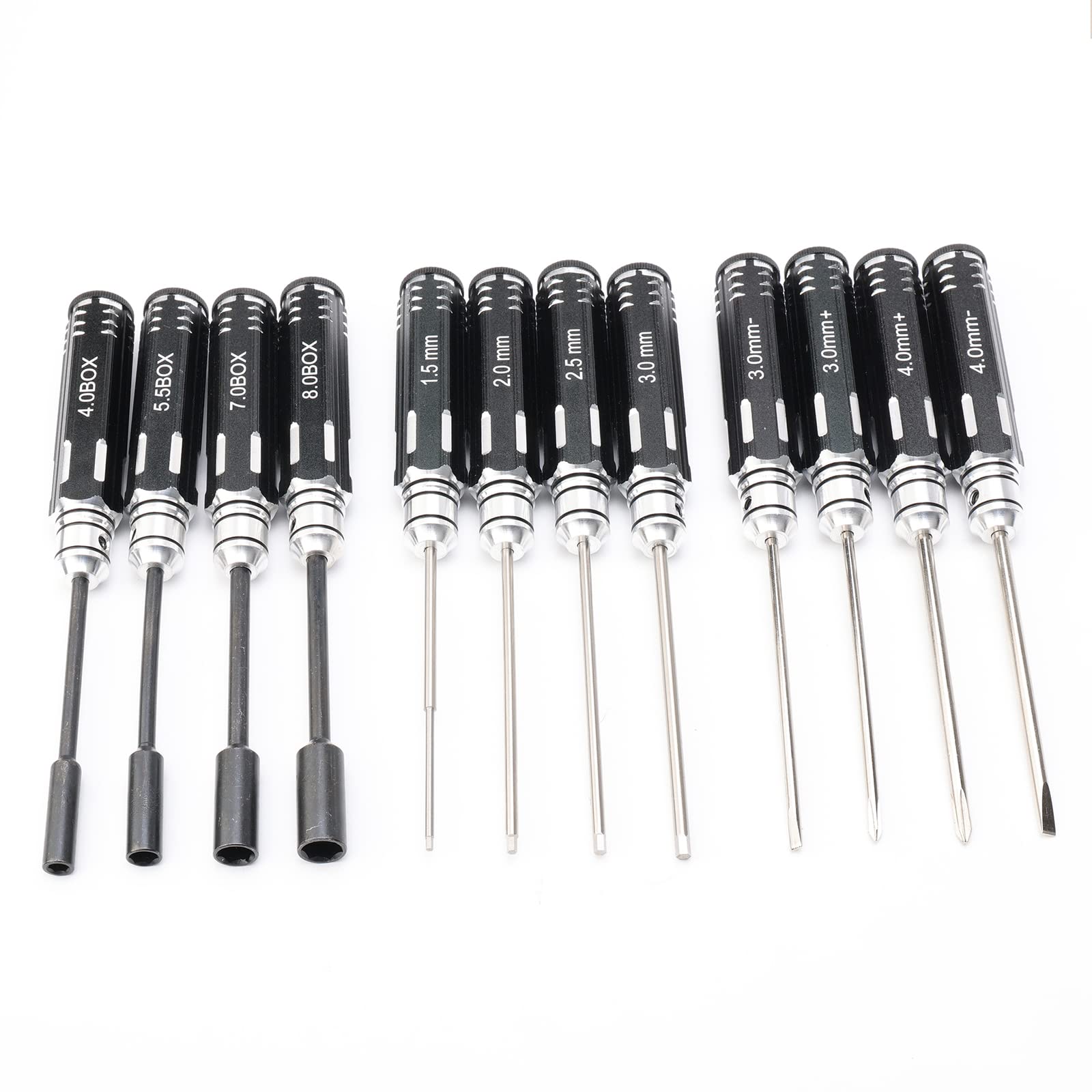 19 in 1 Kit di attrezzi RC Set di cacciaviti (Hex/Flat/Phillips) Chiave a croce 17 mm Ruota Chiave Esagonale Pinze Set di strumenti per RC Auto Quadcopter Drone Elicottero Aereo