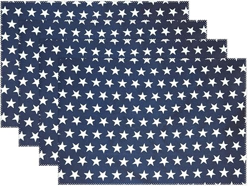 Naanle - Juego de manteles individuales antideslizantes, resistentes al calor, para comedor, hogar, cocina, interior, 12 pulgadas x 18 pulgadas,