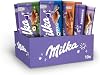 Milka Selection Gift Sharing Bulk Box, Assorted Chocolate Tablets, Milka OREO, Caramelo, Creme, Hazelnut and Alpine Chocolate Milk, Perfect for Gifting or Sharing, 100 g Bars Pack of 10 Bars