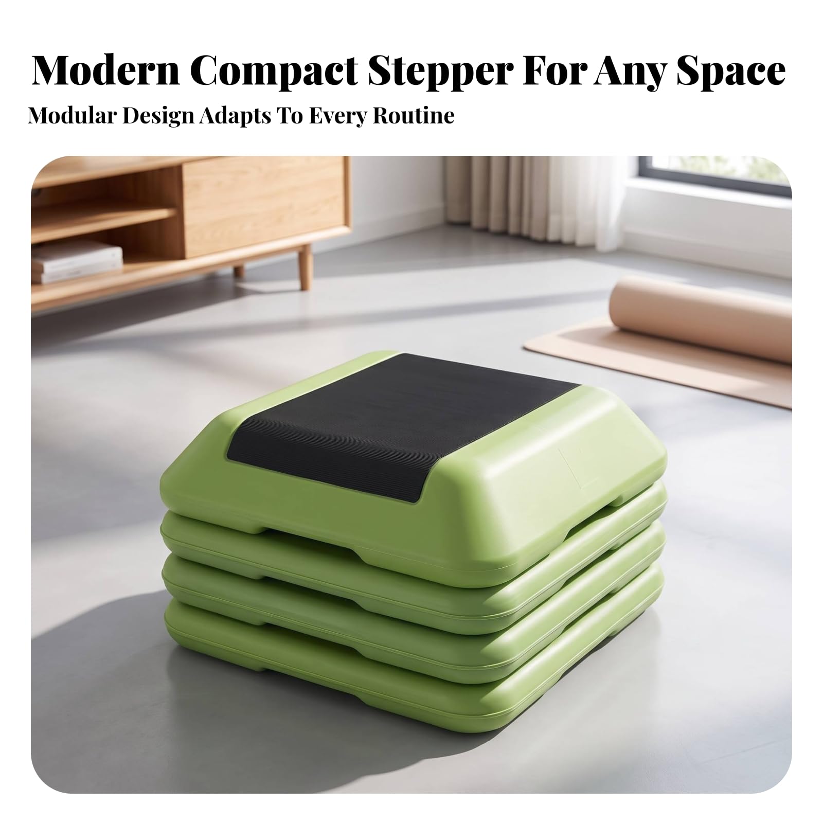 Step da Aerobica Compatto Struttura Robusta a Strati, Resistente, Piattaforma Fitness, per Casa
