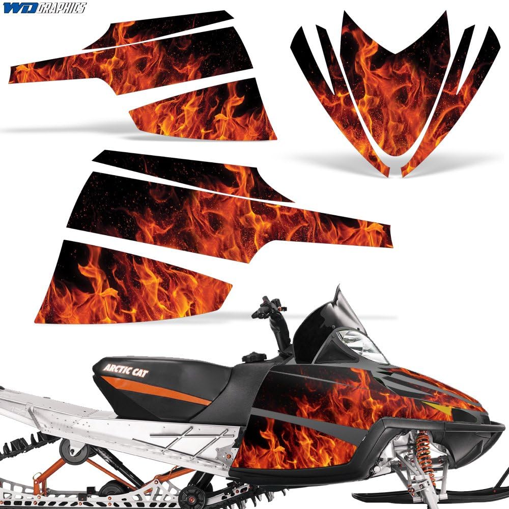 Automotive Sled Hood Graphics Kit Decal Sticker Wrap For Arctic Cat M Series M7 M8 ZOMBIE U