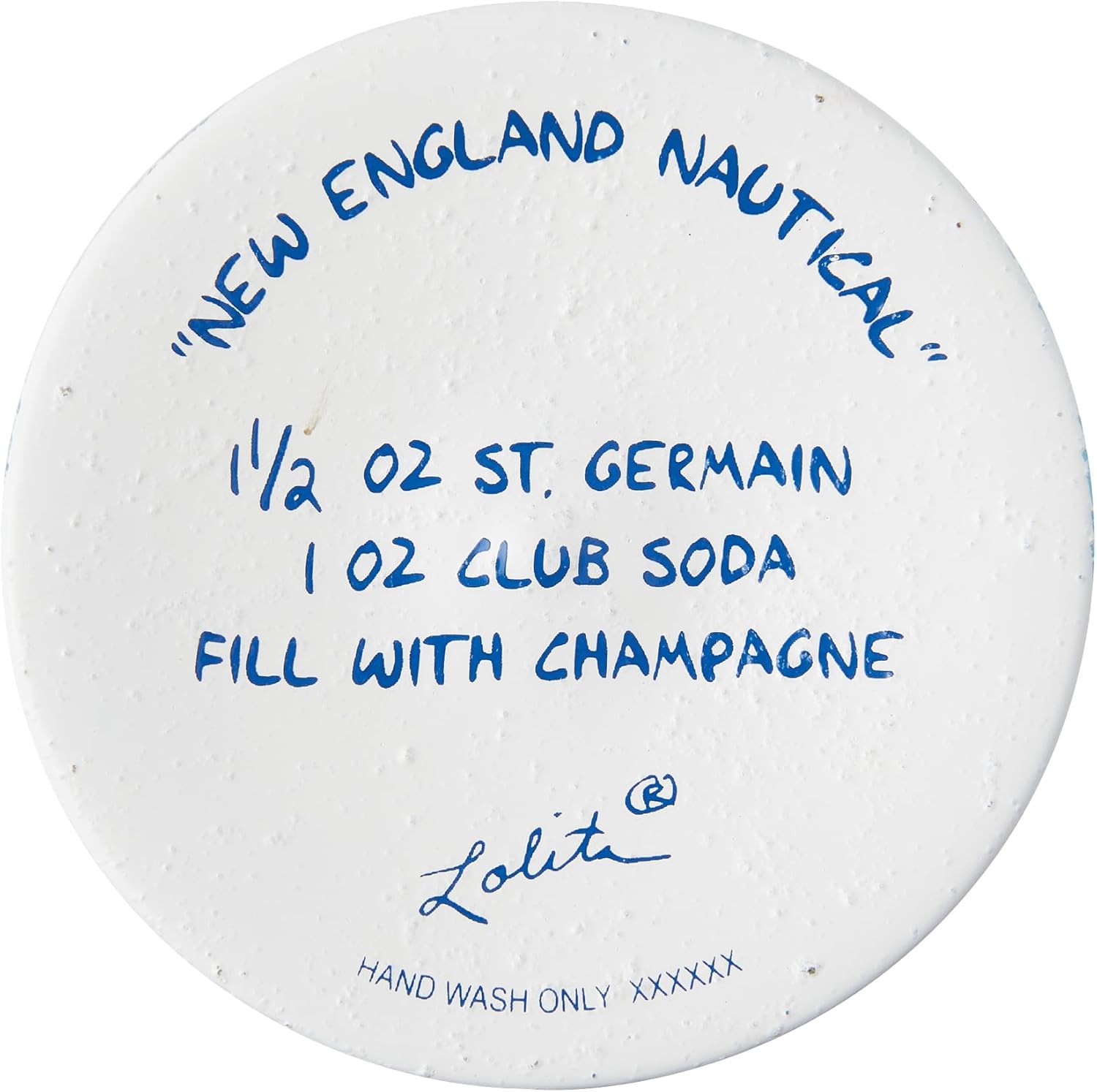 Enesco Lolita Designs Nautical Light House Hand-Painted Artisan Wine Glass, 15 Ounce, Multicolor