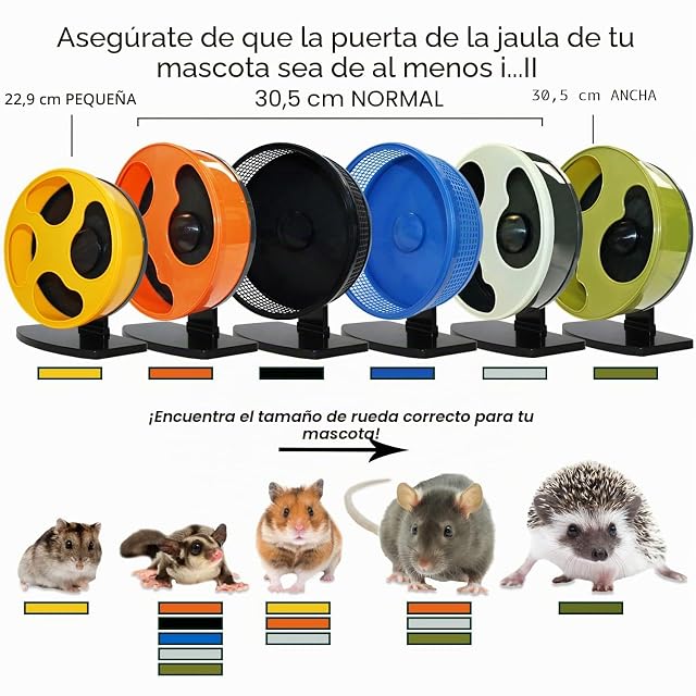 Foto 2 de 8 de Exotic Nutrition Silencioso Runner de 30.5 cm - Rueda de Ejercicio Sugar Glider