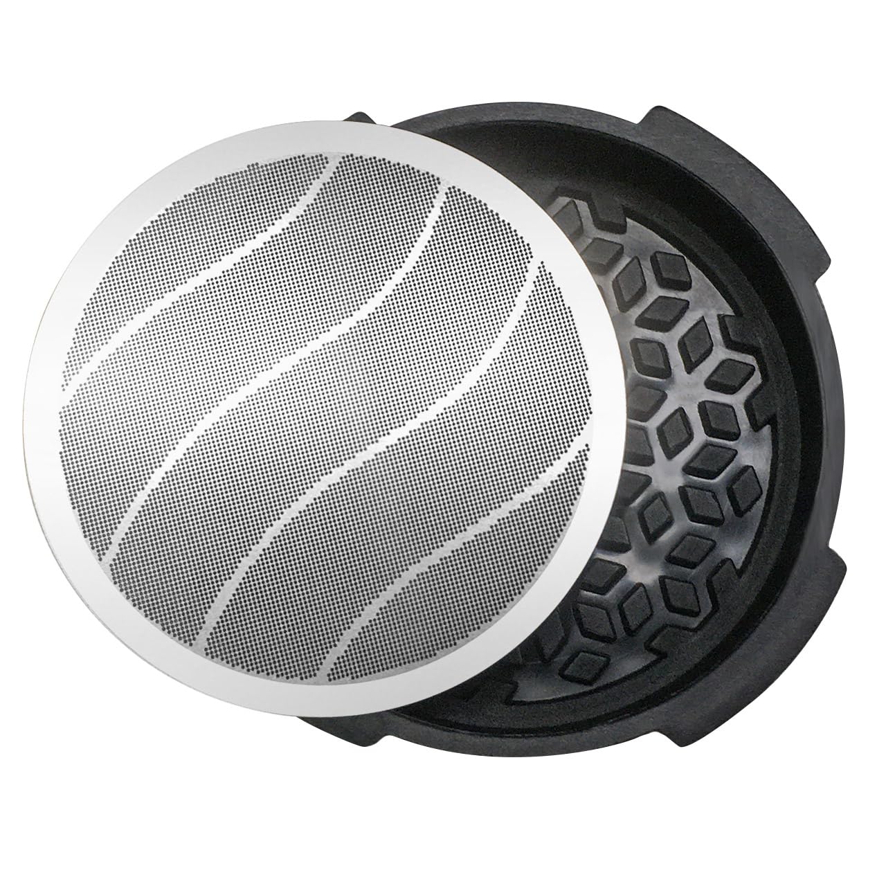 Stainless Steel Coffee Filter & Flow Control Filter Cap Replacement for AeroPress Original, Go & Clear Coffee Maker