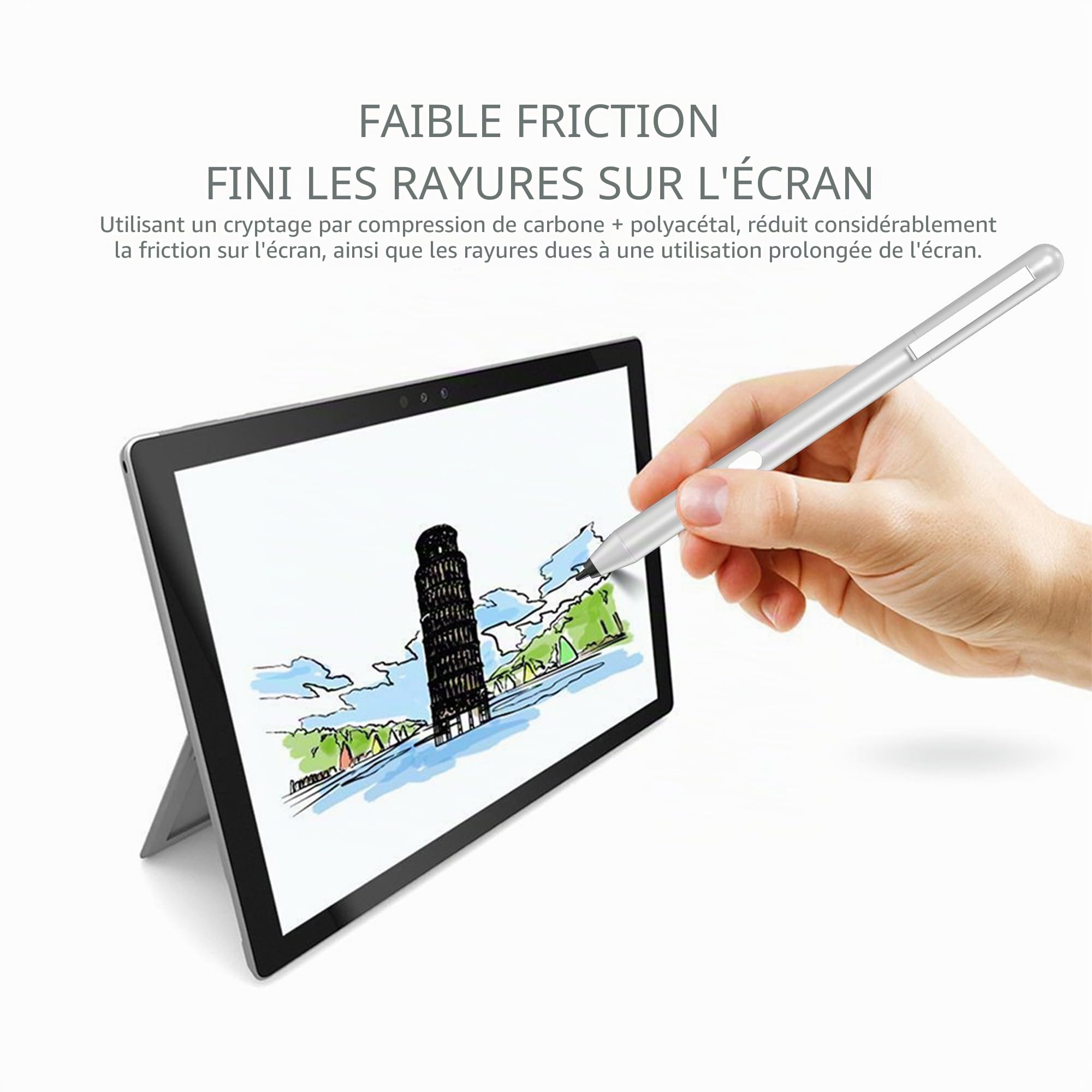 Stylet pour appareils à écran Tactile ASUS, Niveau de Pression 1024 (2500 Heures d'autonomie), Stylet avec ASUS SA203H pour ZenBook et VivoBook Slate