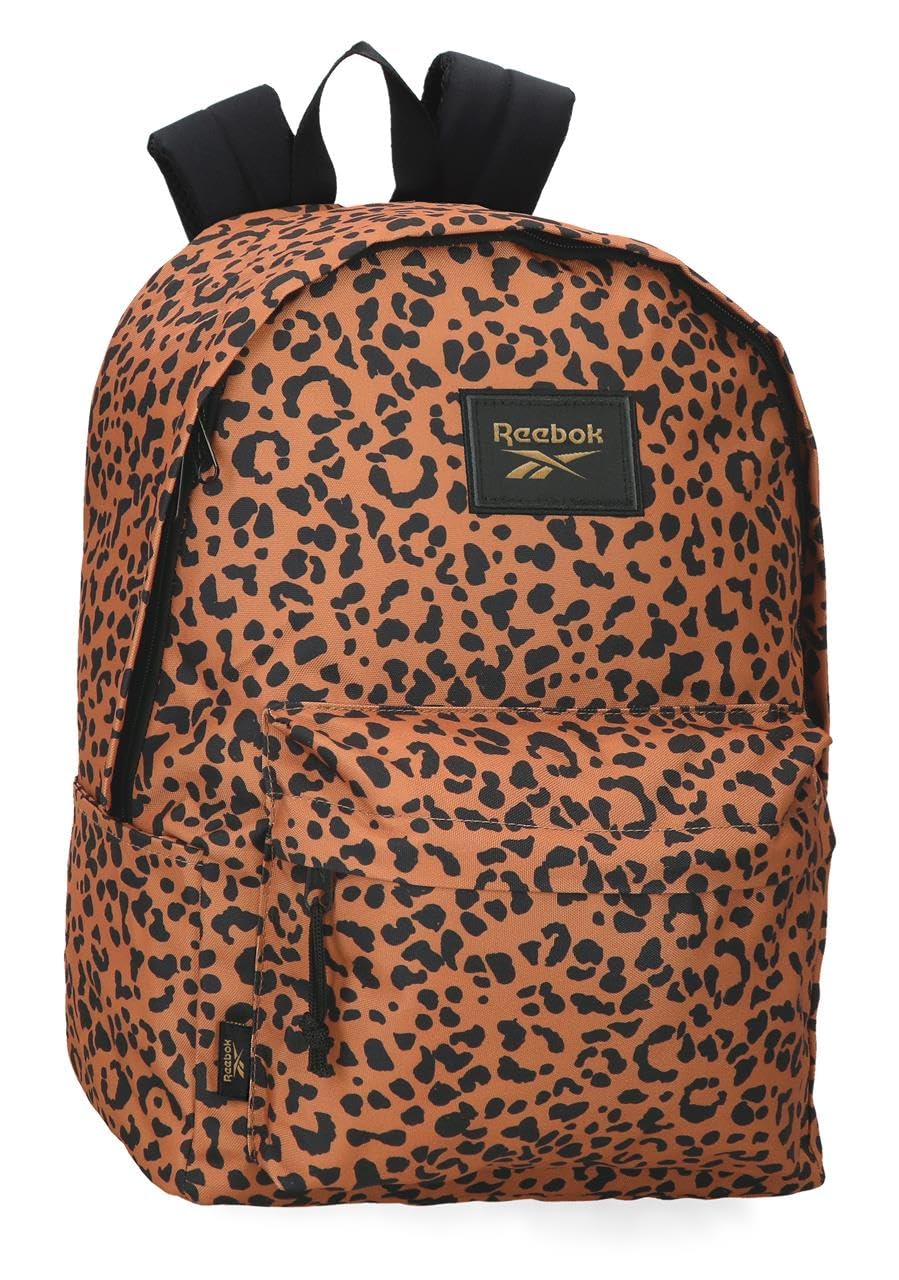Reebok Brooklyn Colors Backpack for 15.6-Inch Laptop, Brown, 31.5 x 45 x 15 cm, 21.26 L, Polyester by Joumma Bags