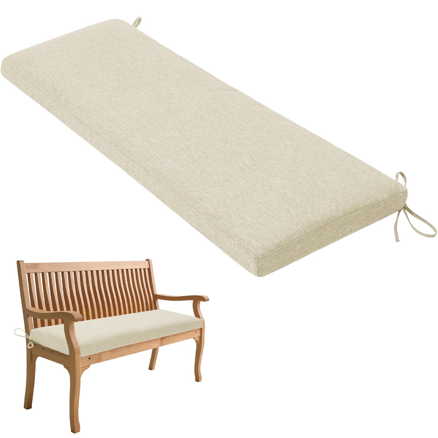 Coussin de banc 140x45cm idéal pour sublimer vos repas sur la terrasse en été