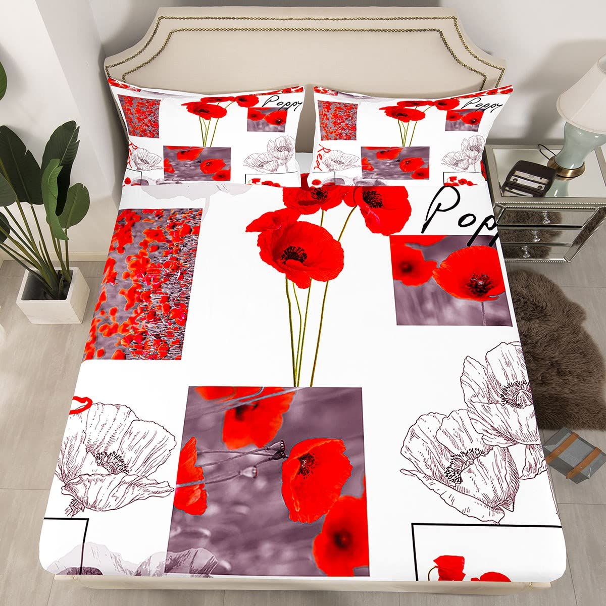 Morromorn Juego De Ropa De Cama Para Niños Con Flores De Col | Cuotas