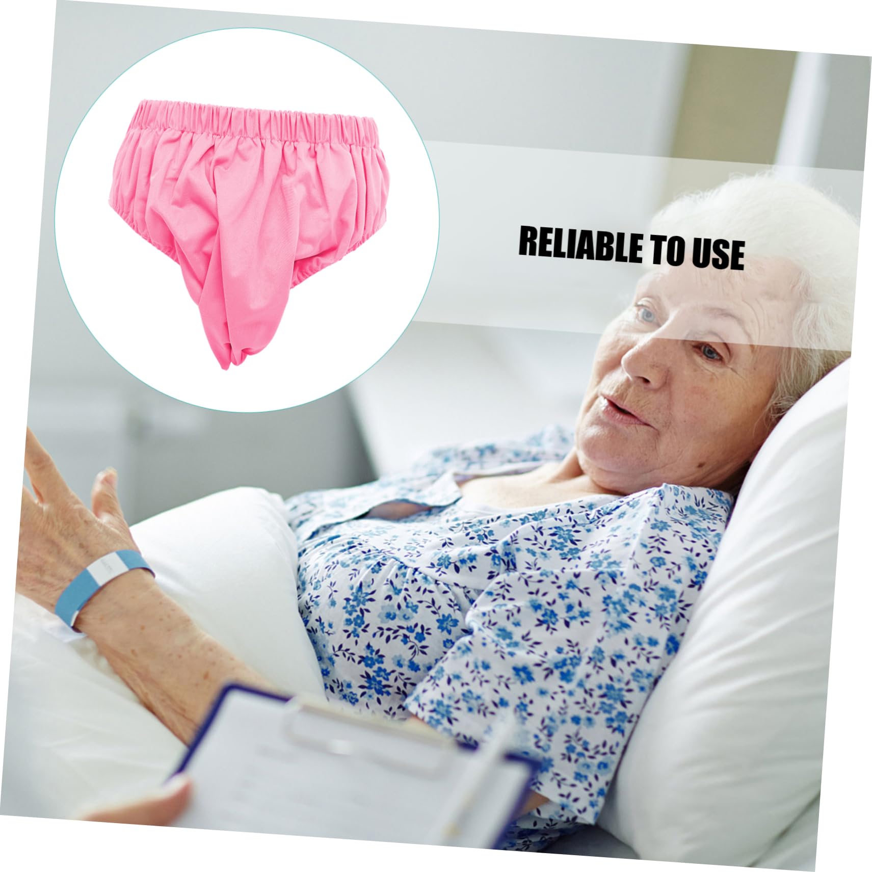 BCOATH Incontinence Diapers for Men Women Washable Leakproof Snaps for Elderly Care