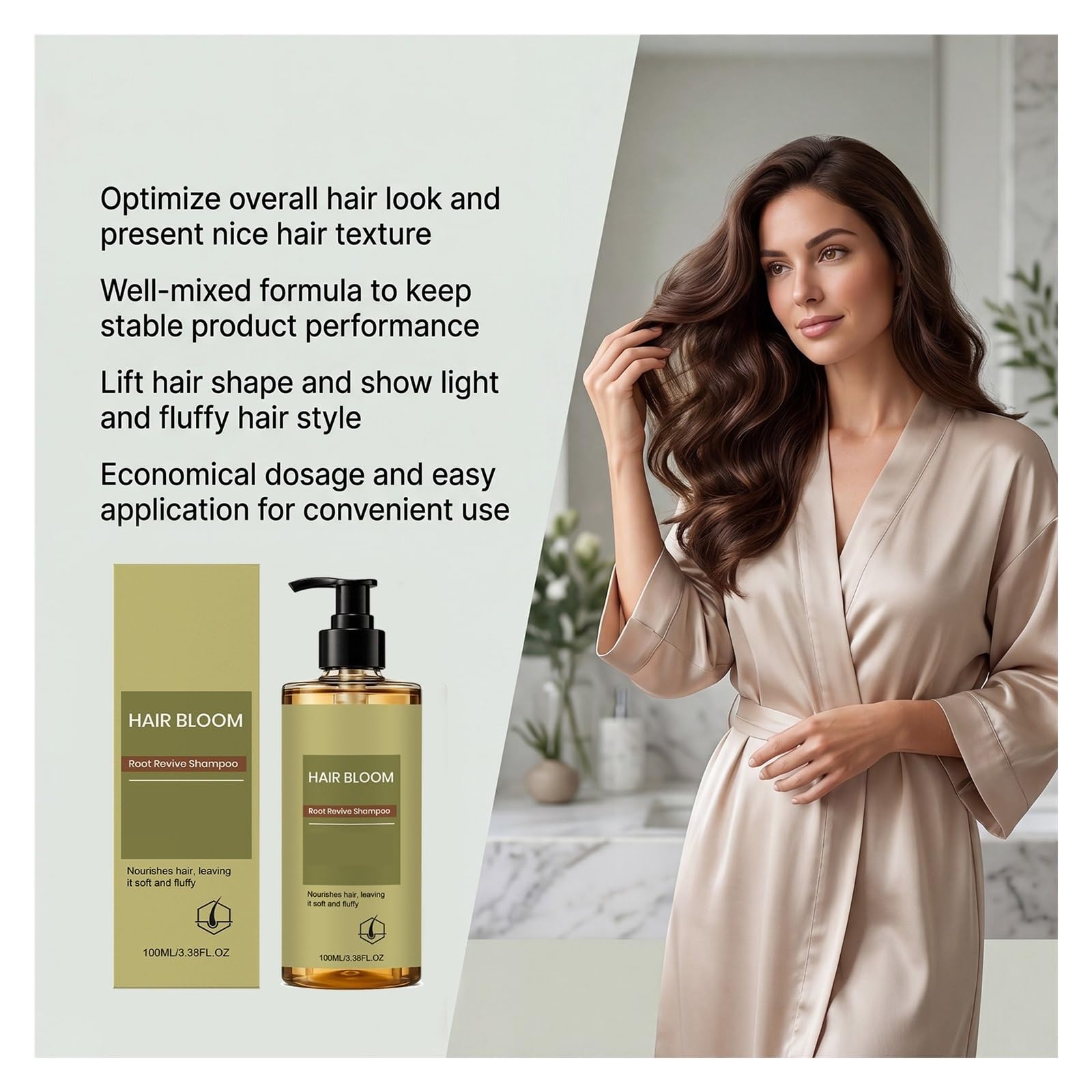 Shampoo elegantemente profumato | Nutre la superficie del capello ed emana una delicata fragranza(3pcs)