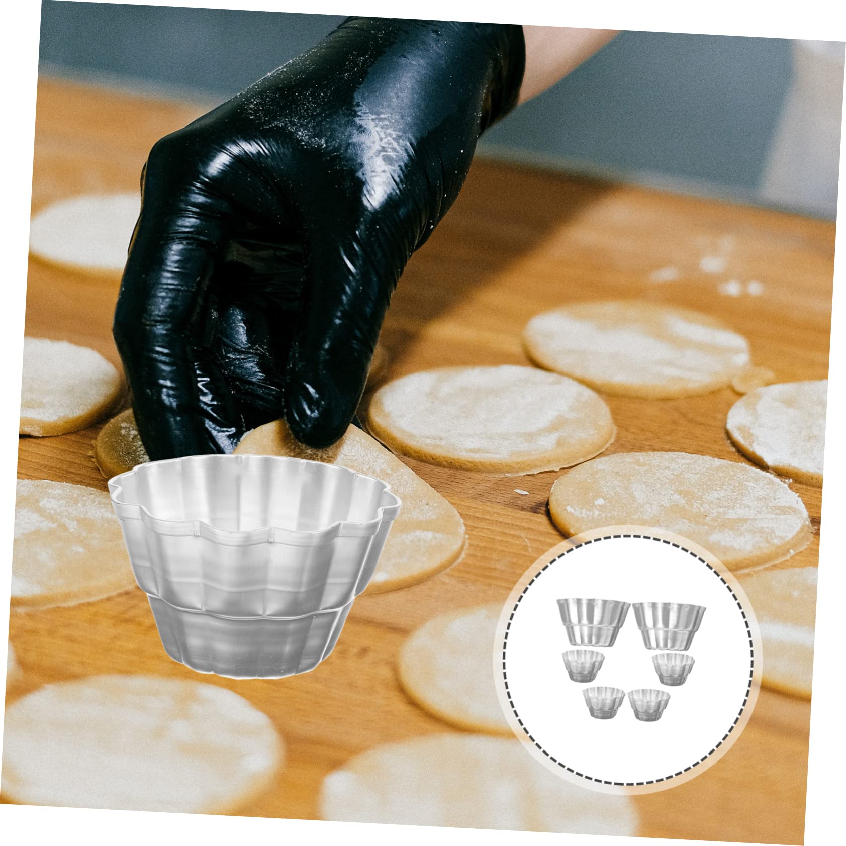 Alipis 18pièces Moule à Pudding Aluminium Pour Muffins Et à Haute Température Pour Desserts Et Réunions Familiales