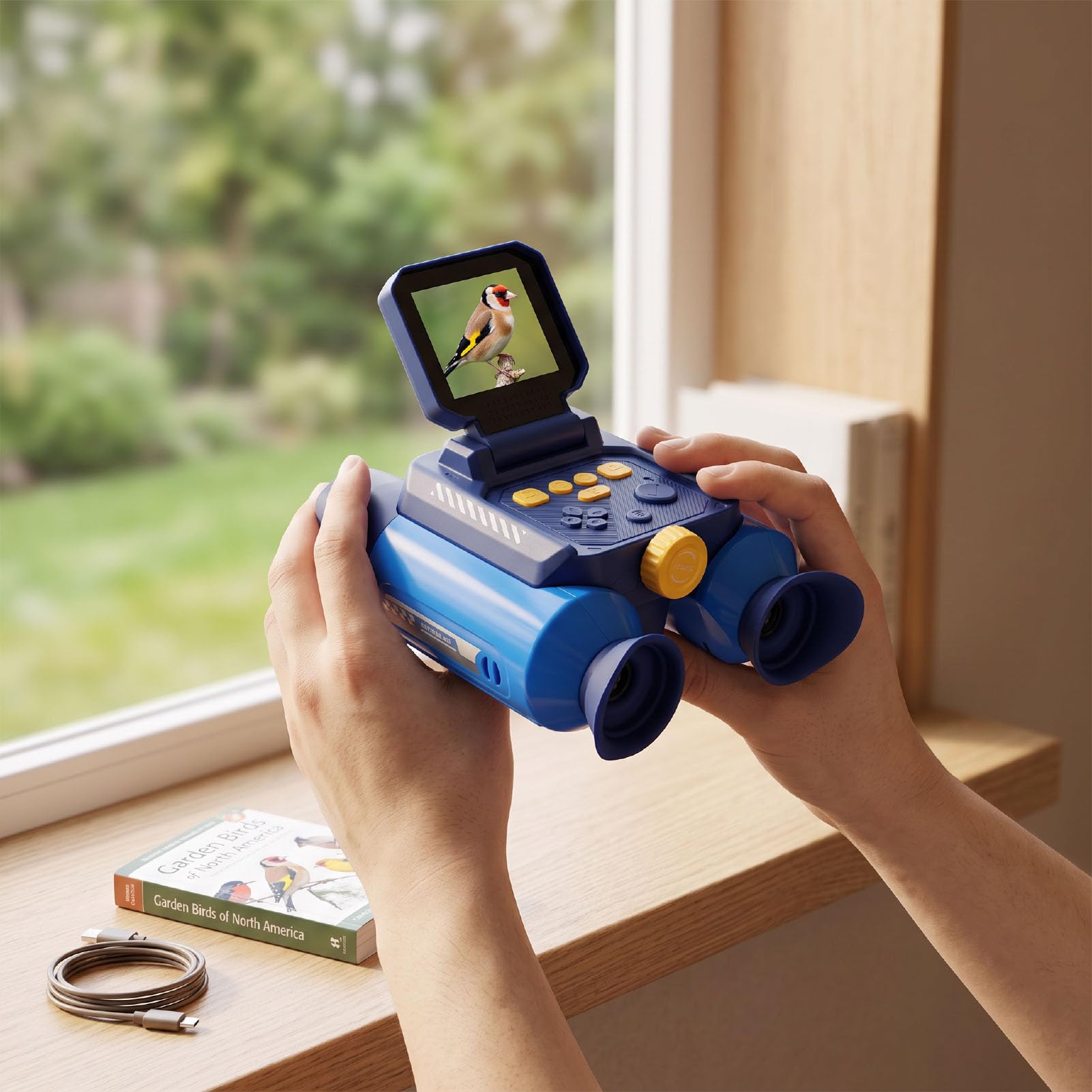 Prismáticos Digitales para Niños con Zoom 10x Pantalla