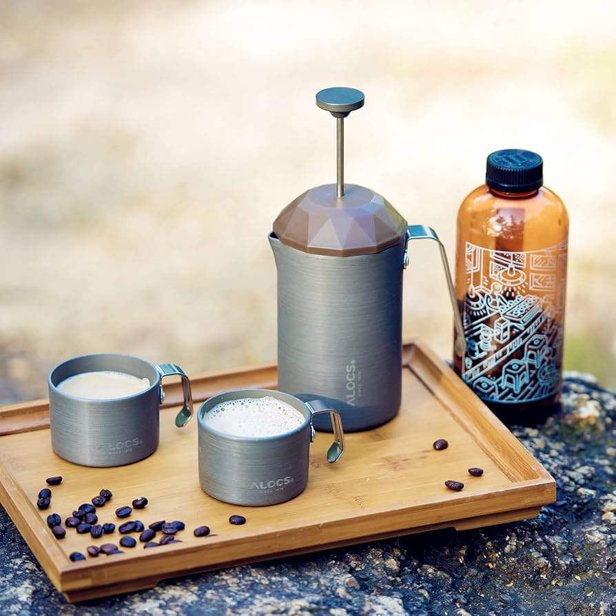 Amazon.com: Alocs French Press Coffee Maker, Hard Alumina