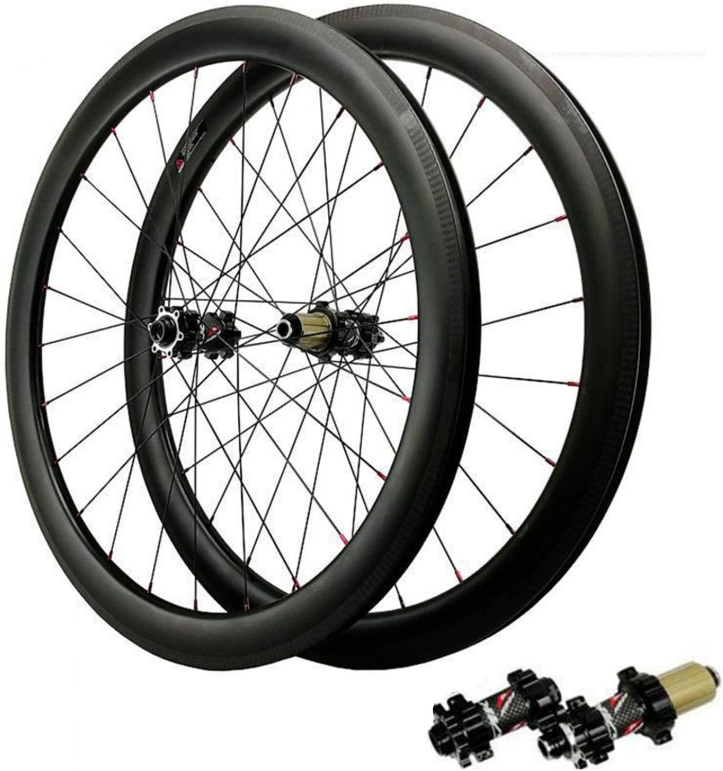 Carbon Fiber Cycling Wheelsets,700C Bike Wheelset Vacuum 24 Hole