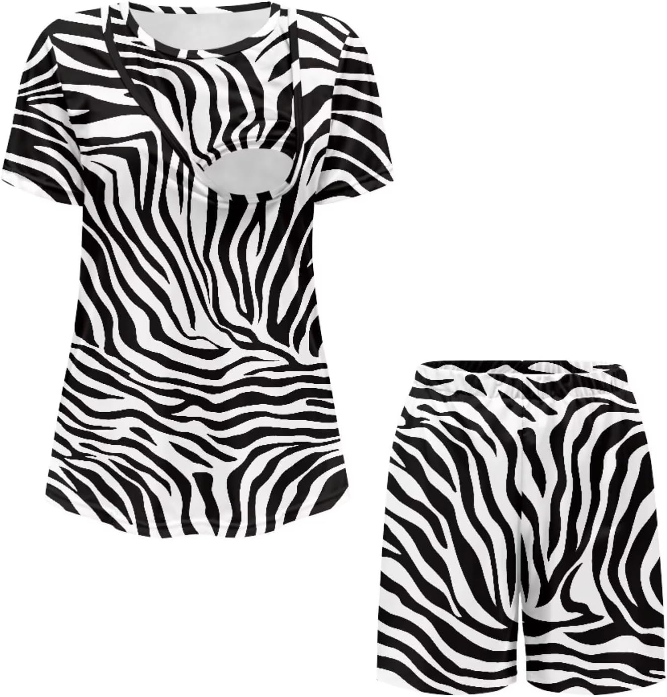 Women's Maternity Nursing Pajama Sets Soft Postpartum Pajamas for Breastfeeding