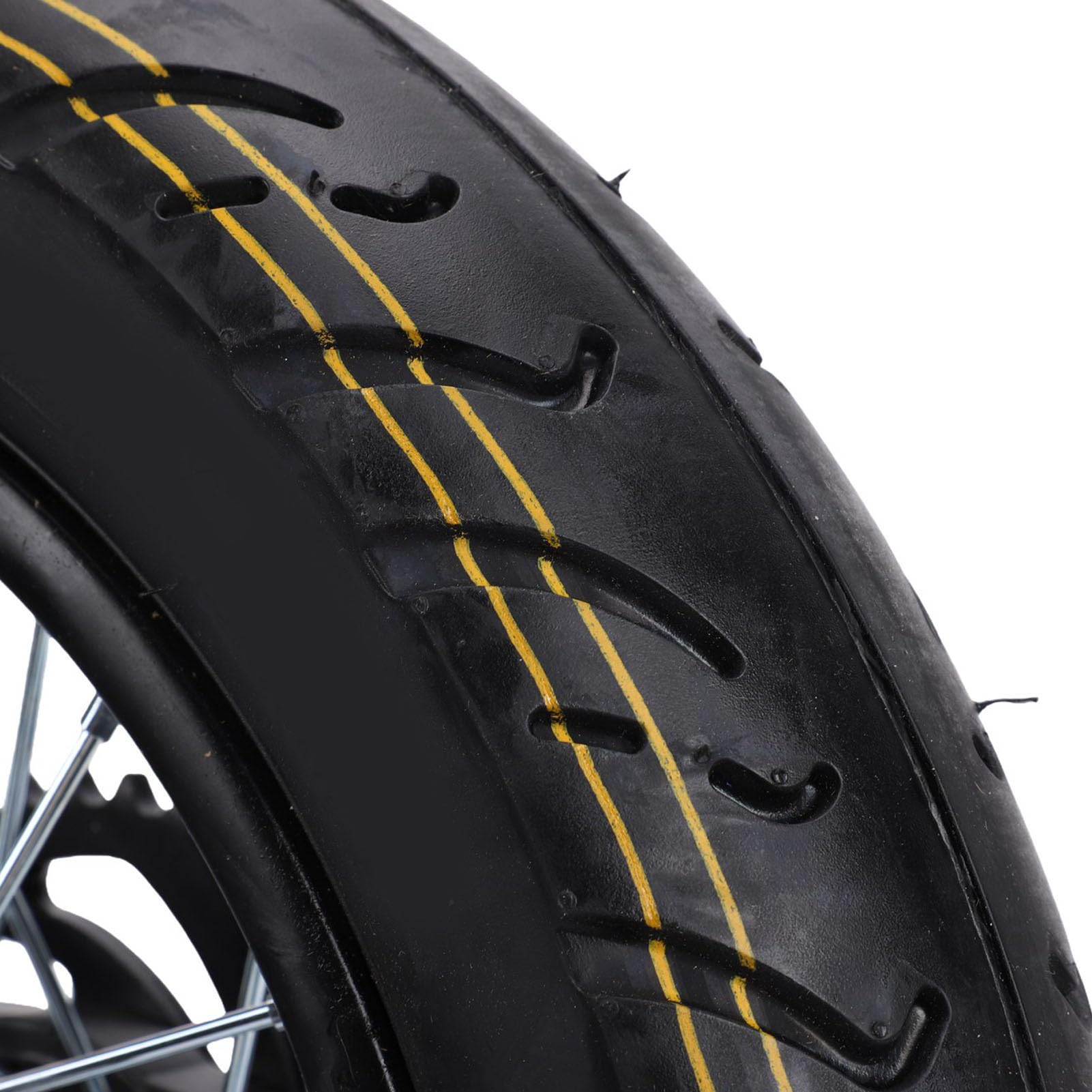Yctze Ruota Posteriore Completa, Cerchio con Pneumatico 90 90 12, Asse da 15 Mm, for Scooter Elettrico | Disco freno 190 mm e pignone 420 41T per pit bike Apollo SSR XR CRF Kayo KLX