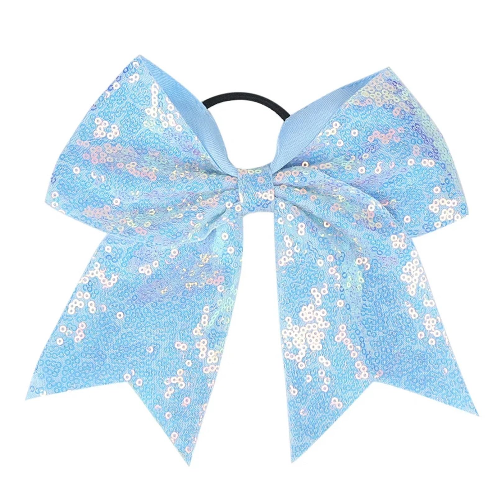 Fermagli for capelli in nastro di grosgrain solido da 10 pezzi for fiocchi for in 18 * 19 cm con perline paillettes Bowknot(Color10)