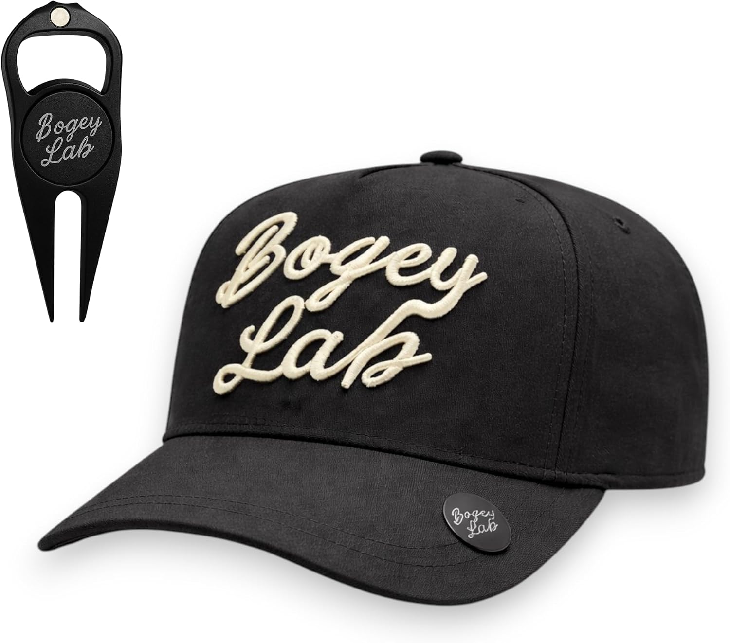 Golf Hat with Ball Marker & Divot Tool | Lightweight Breathable Golf Cap with Magnetic Brim