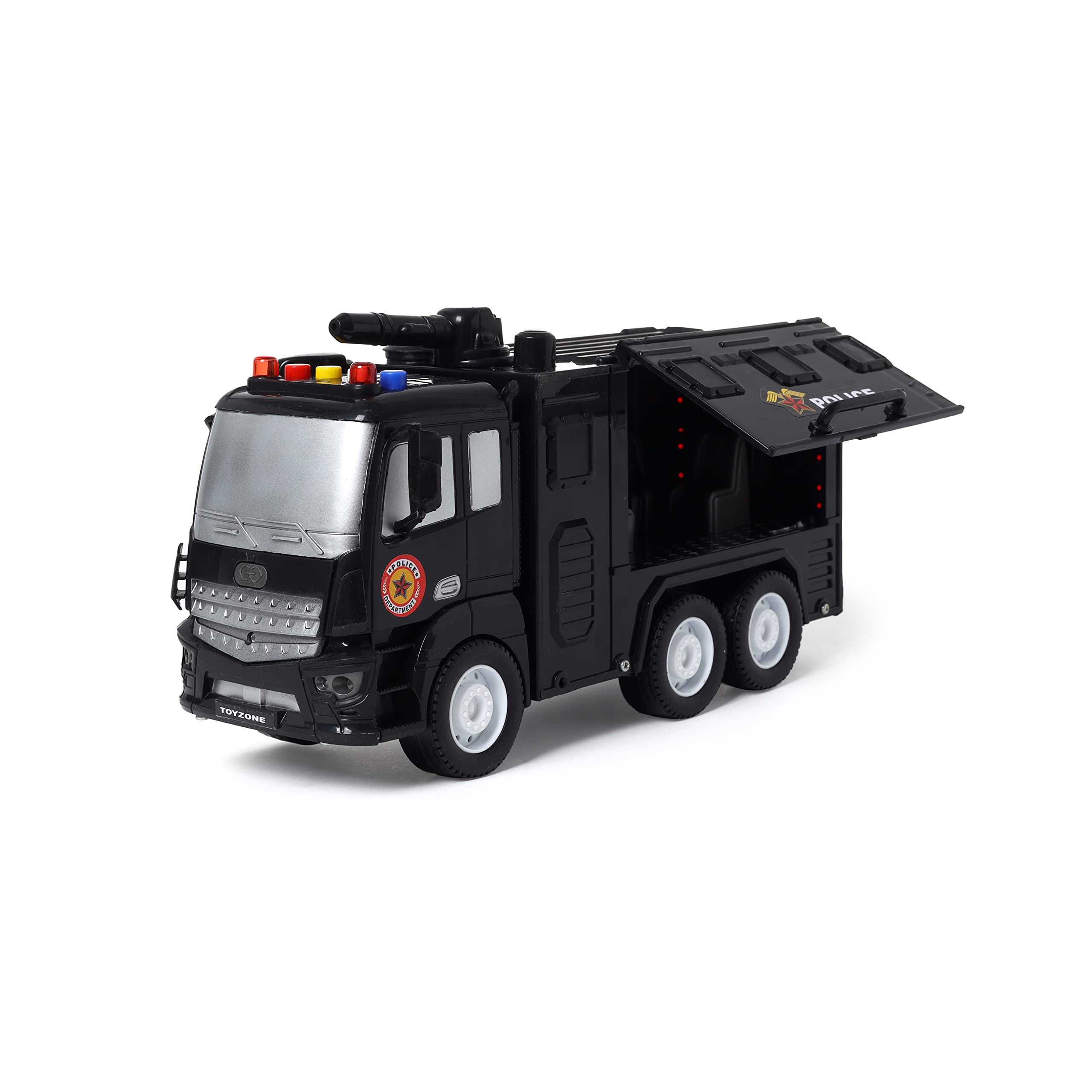 Toyzone Friction Powered Toy | Vehicles Truck | Police Truck Toy for Kids | Toy Truck | Music Sync Light | Unbreakable Big Size Police Truck Toys | Pull Back | Push and Go Crawling Toys (Police Patrol - Cyber Room) (B0B5N8V75G) Amazon Price History, Amazon Price Tracker