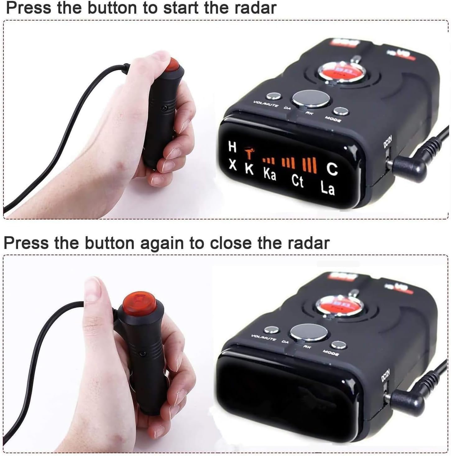 Rilevatori Autovelox, Rilevatore Radar Per Auto, Rilevatore Laser/radar, Portata Estrema, Avvisi Vocali, Avvisi Autovelox Semaforo Rosso, Display OLED, Sistema Di Avviso Velocità Veicolo Tempo Reale