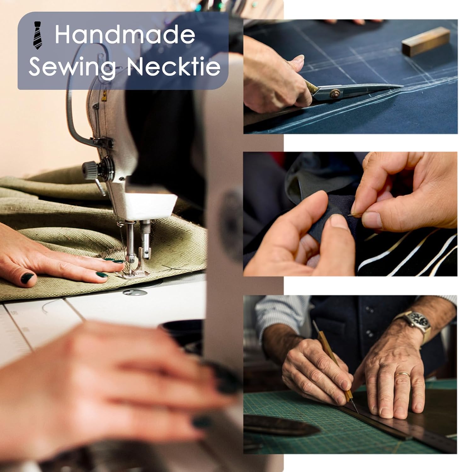 Mantieqingway 2.56'' Cotton Tie Business Mens Ties Plaid Striped Skinny Neckties for Office Meetings Formal Causal Party - Image 7