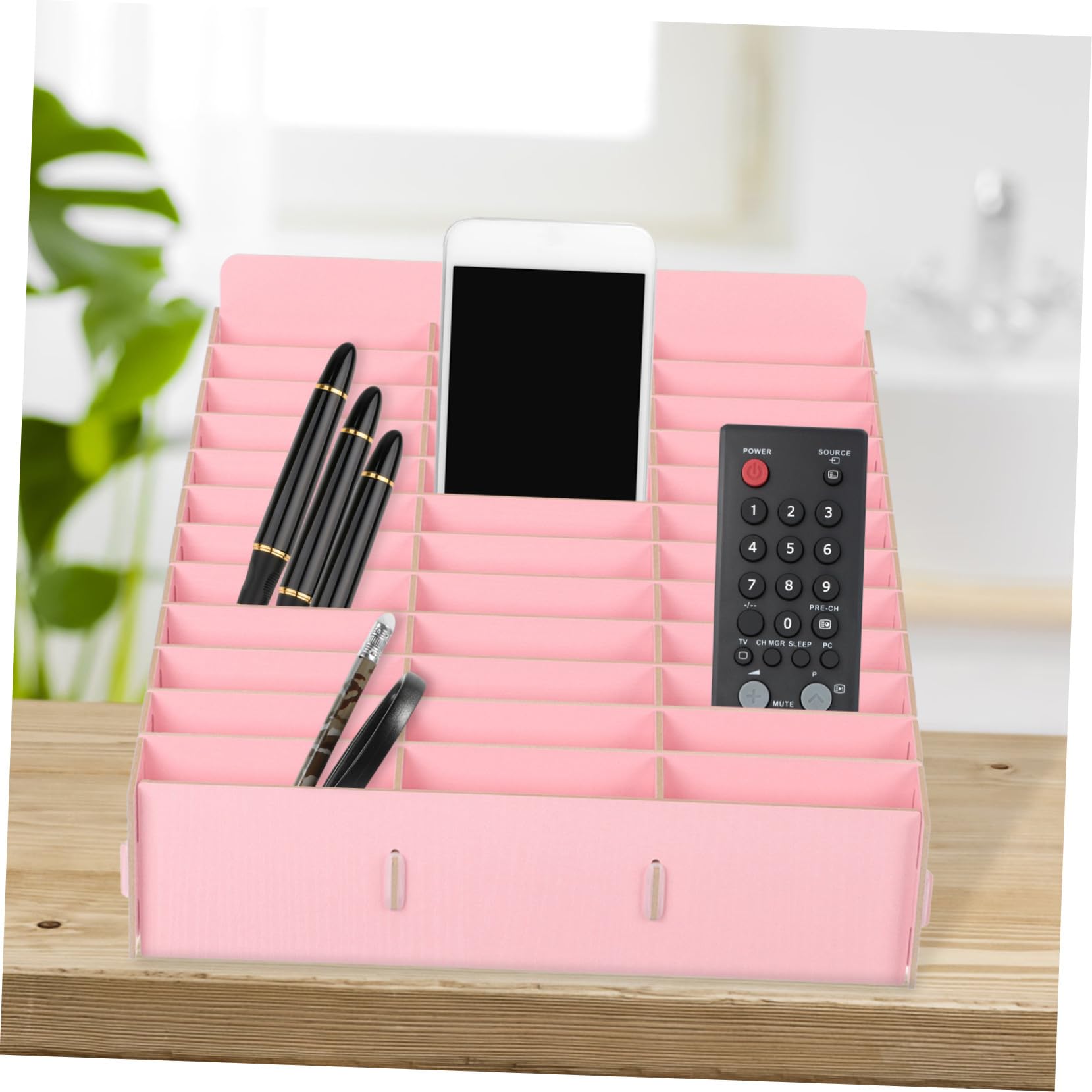 Levemolo Organizer da Scrivania in per Insegnanti Scatola Cellulari con Scomparti per Aula e Ufficio Contenitore Compatto per Oggetti e Accessori Design Resistente e