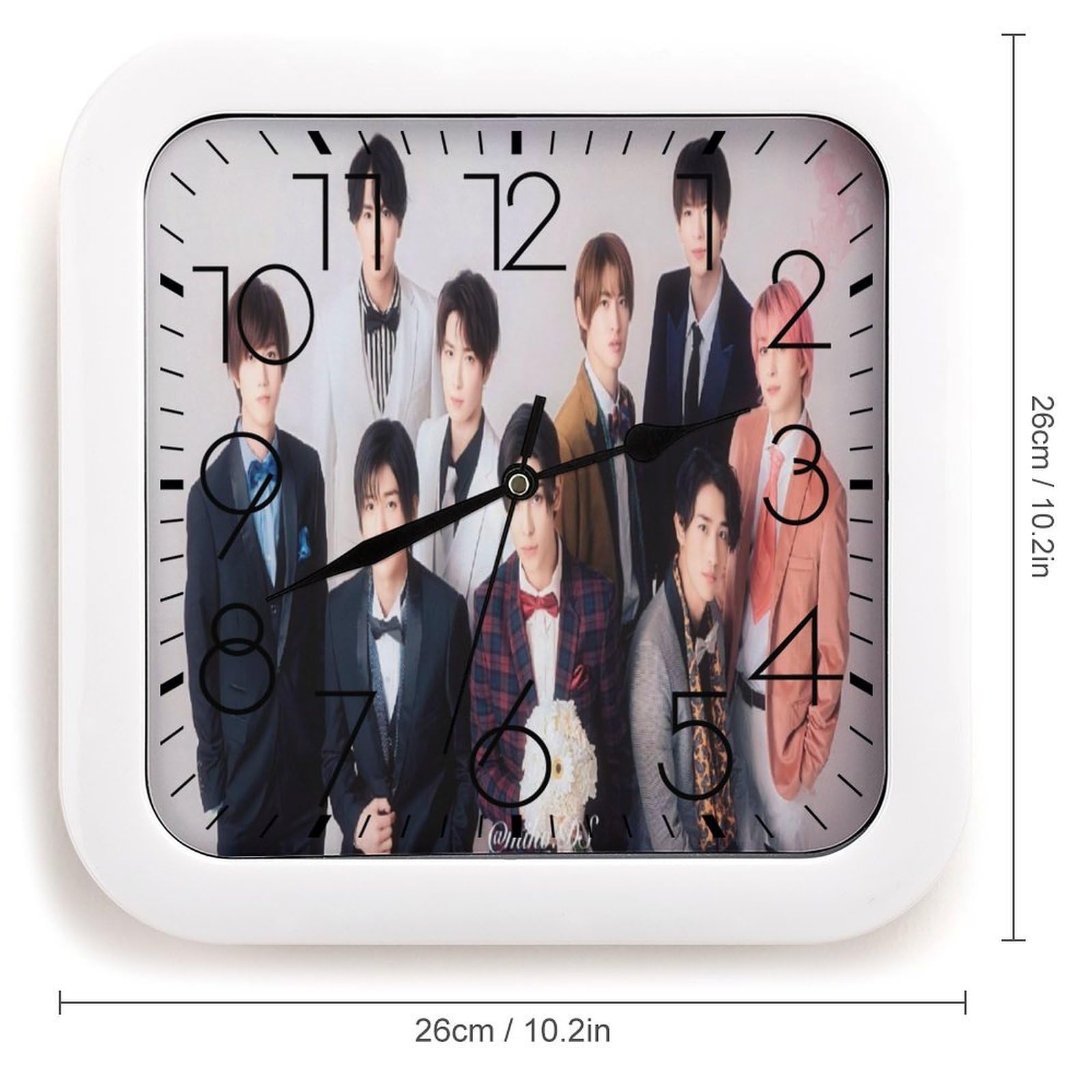 Amazon.co.jp: Snowman 目黒蓮 壁掛け時計 円形 掛け時計 置き時計