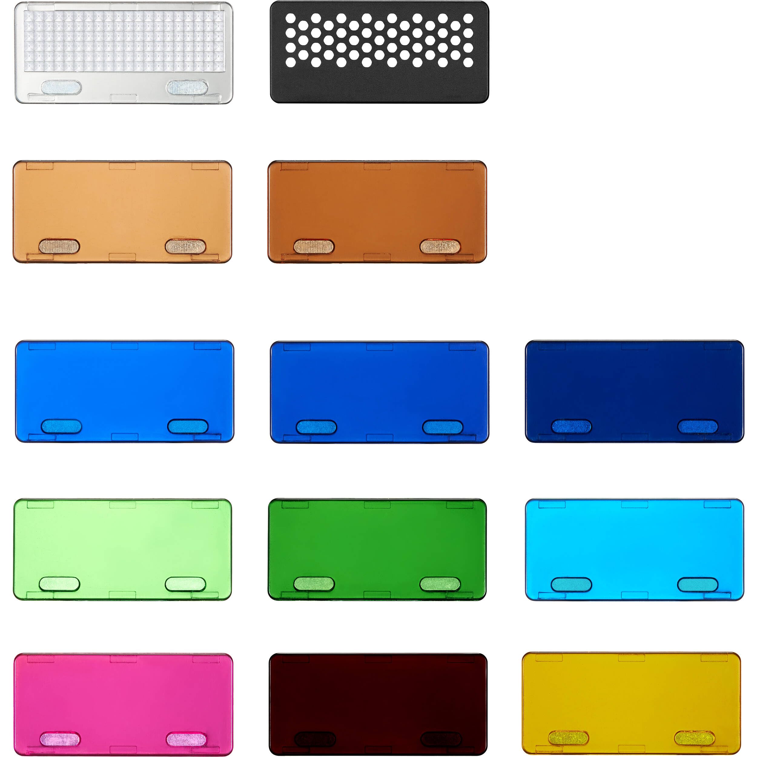 Godox MA01 - Kit di attacco magnetico per iT20 iT22 (anche per iM20/iM22 con piastre metalliche), griglia a nido d'ape, diffusore, filtro colore CTO/CTB, accessori per illuminazione creativi