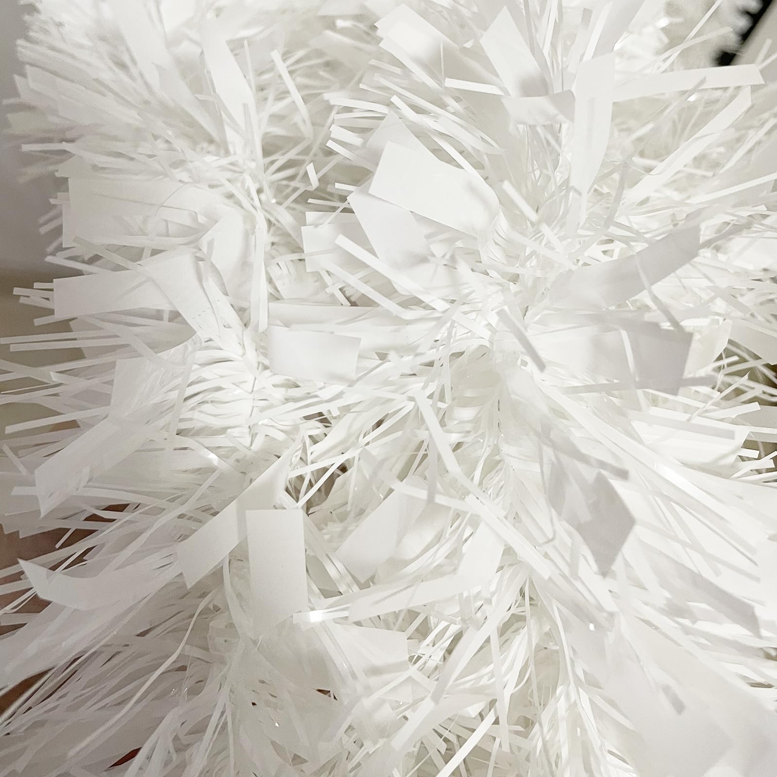 Guirlande Brillante Tinsel Pour Noël – Lot De 6, Blanc, 10 Mètres Chacune