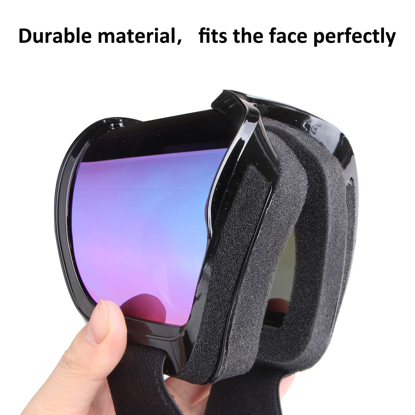 Lunettes de moto ATV pour adultes - Lunettes de motocross - Lunettes de motocross - Lunettes d'équitation - Lunettes de course MX - Lunettes de sport motorisées - Lunettes tout-terrain UV400 -
